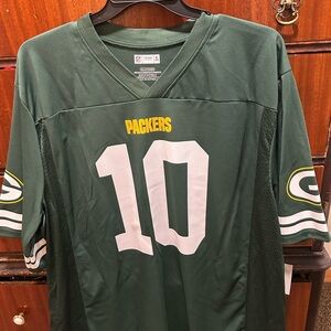 NFL Team Apparel Dark Green Crew Neck Jersey